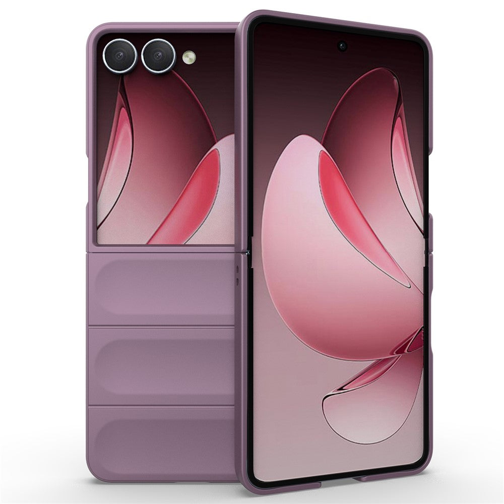 For Samsung Galaxy Z Flip7 5G Case Anti-Drop Soft TPU Rugged Phone Back Cover - Light Purple