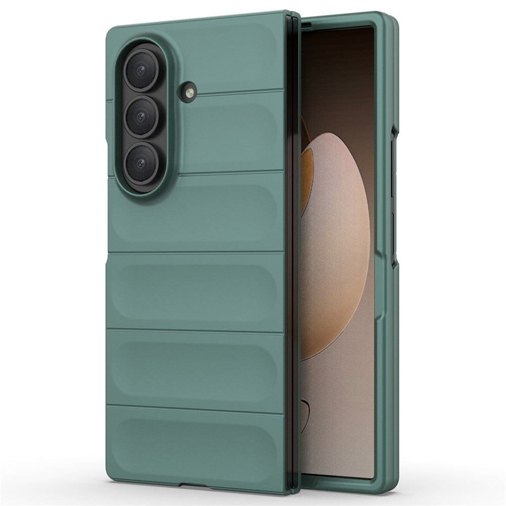 For Samsung Galaxy Z Fold7 5G Case Anti-Drop Soft TPU Rugged Phone Back Cover - Green