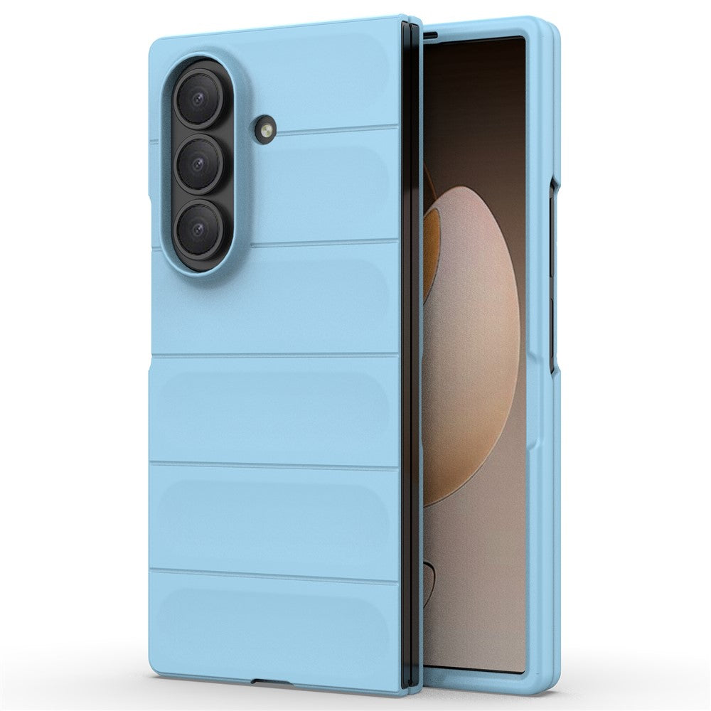 For Samsung Galaxy Z Fold7 5G Case Anti-Drop Soft TPU Rugged Phone Back Cover - Baby Blue