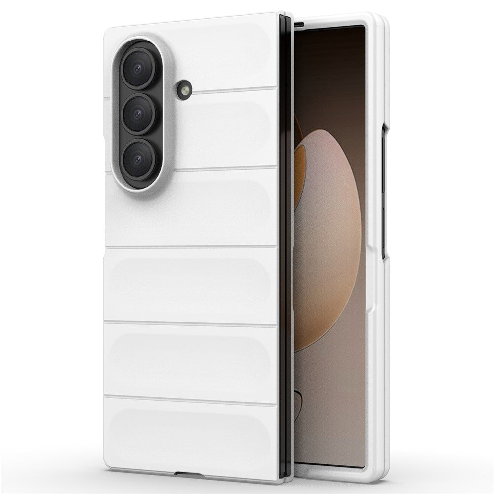 For Samsung Galaxy Z Fold7 5G Case Anti-Drop Soft TPU Rugged Phone Back Cover - White