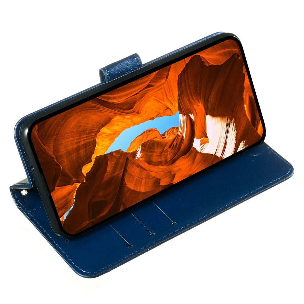 For iPhone 17 Pro Max Case PU Leather Flip Phone Cover Wallet Card Slot Holder - Blue