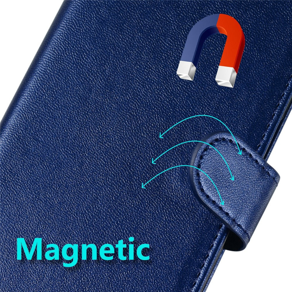 For iPhone 17 Pro Max Case PU Leather Flip Phone Cover Wallet Card Slot Holder - Blue