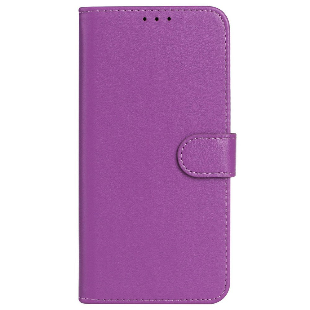 For iPhone 17 Pro Max Case PU Leather Flip Phone Cover Wallet Card Slot Holder - Purple