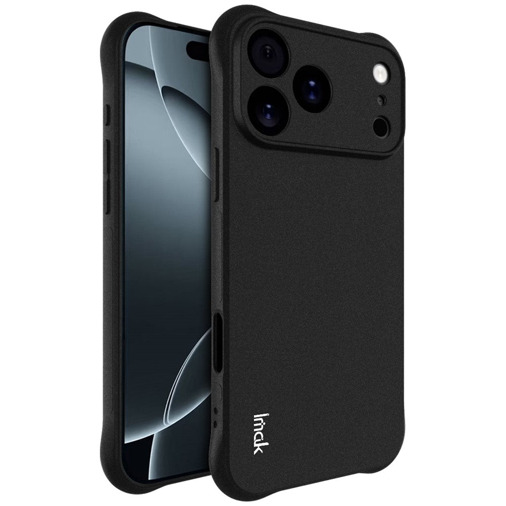 IMAK For iPhone 17 Pro Max Case TPU Phone Cover Airbag Shockproof Protection - Matte Black