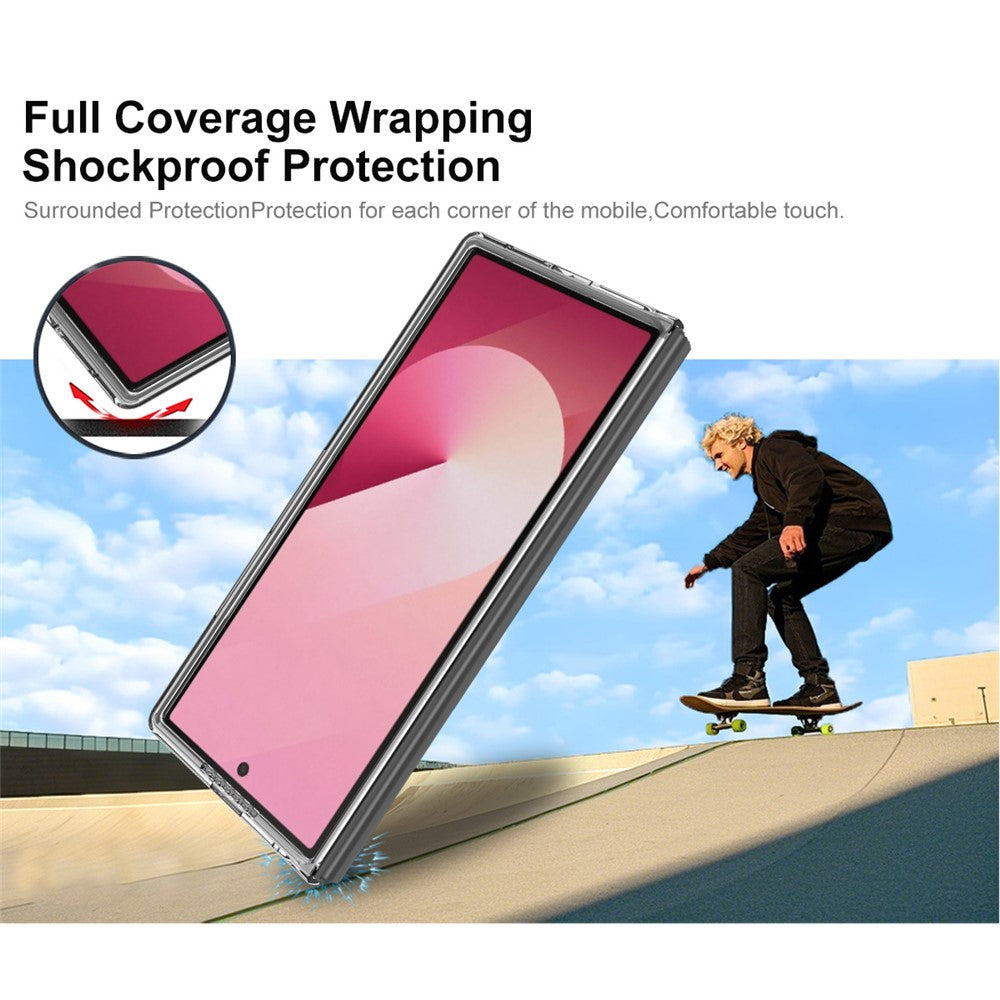 IMAK Crystal Case II Pro for Samsung Galaxy Z Fold7 5G Case Clear PC Phone Cover (Upper Cover + Lower Cover)