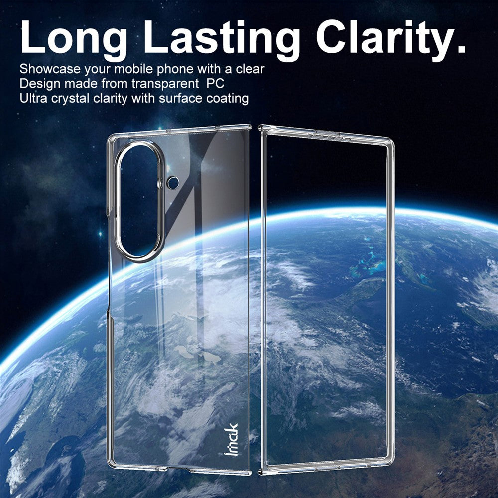 IMAK Crystal Case II Pro for Samsung Galaxy Z Fold7 5G Case Clear PC Phone Cover (Upper Cover + Lower Cover)