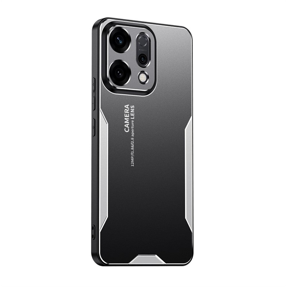 For Oppo Reno14 Pro 5G (Global) Phone Case Aluminium Alloy TPU PC Back Cover - Silver