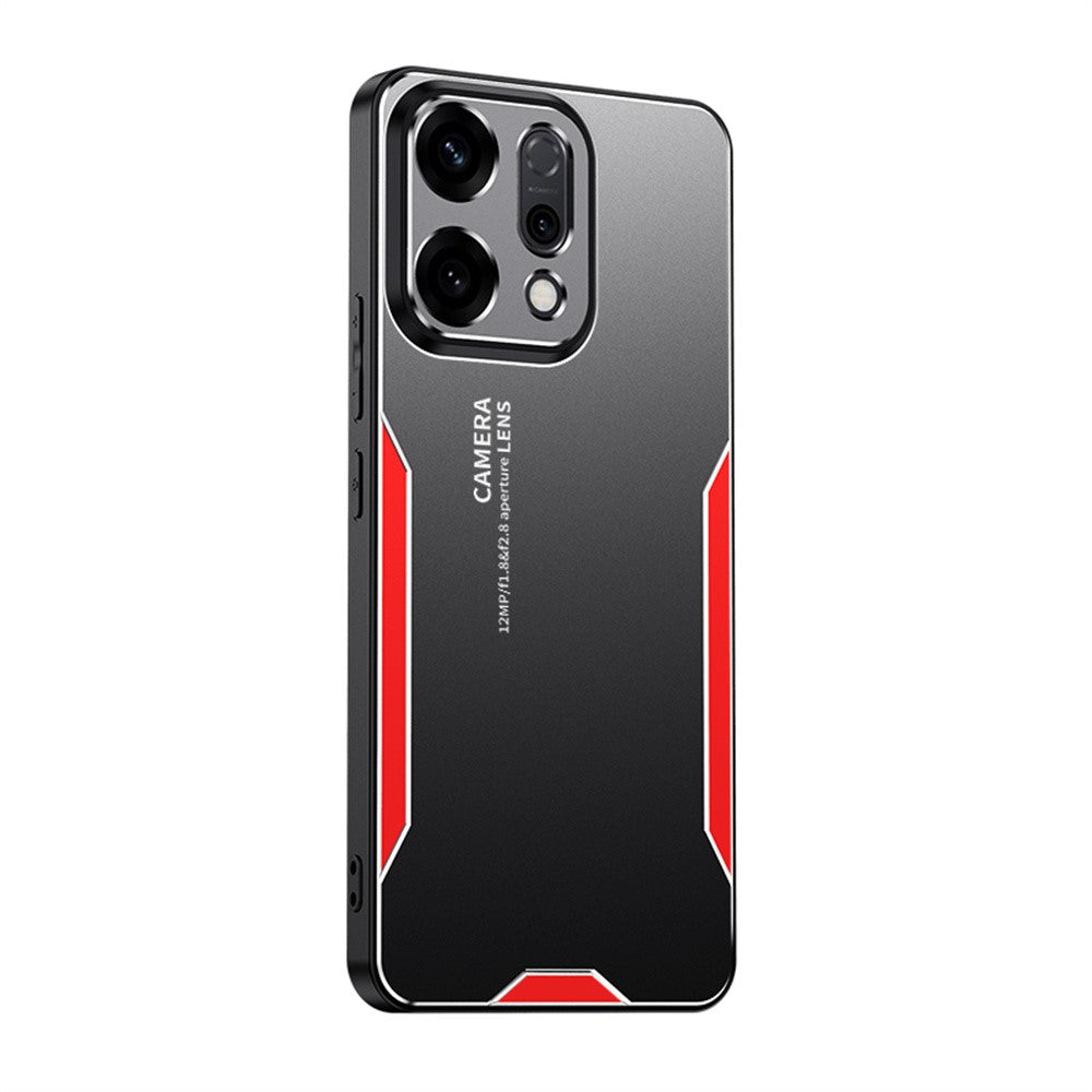 For Oppo Reno14 Pro 5G (Global) Phone Case Aluminium Alloy TPU PC Back Cover - Red