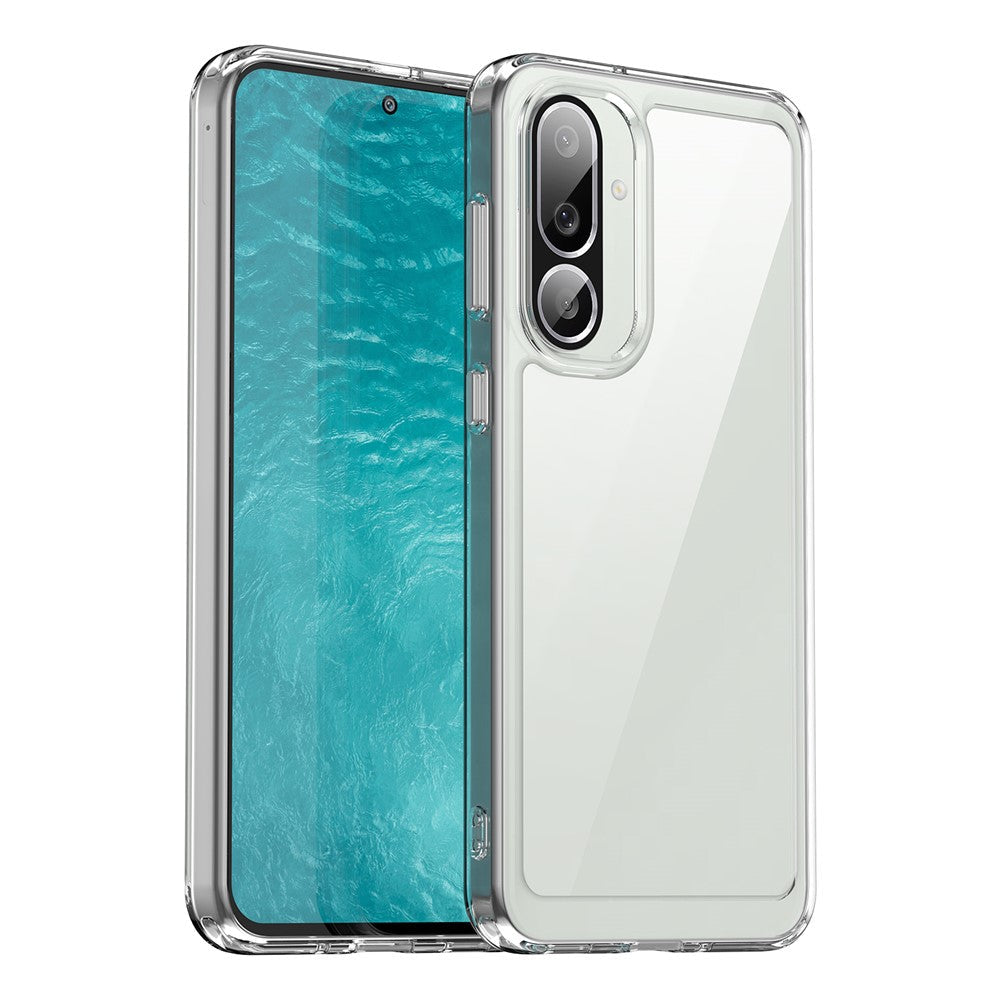 For Samsung Galaxy M56 5G / F56 5G Case TPU + Acrylic Protective Clear Phone Cover - Transparent