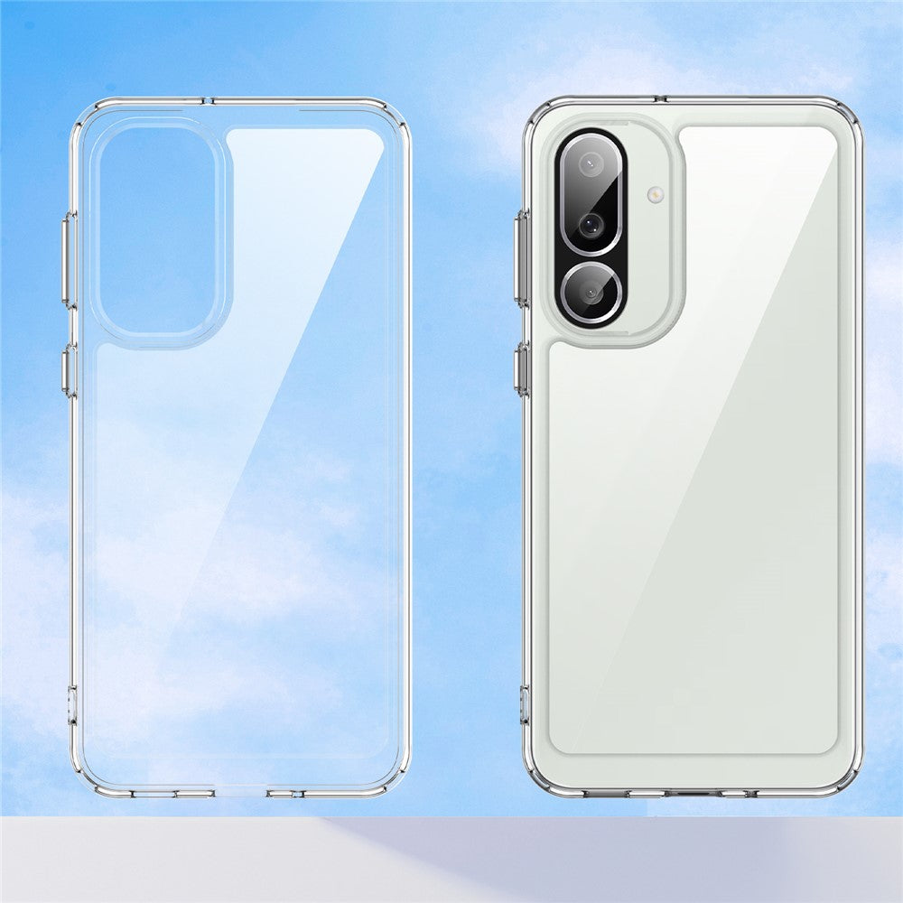 For Samsung Galaxy M56 5G / F56 5G Case TPU + Acrylic Protective Clear Phone Cover - Transparent