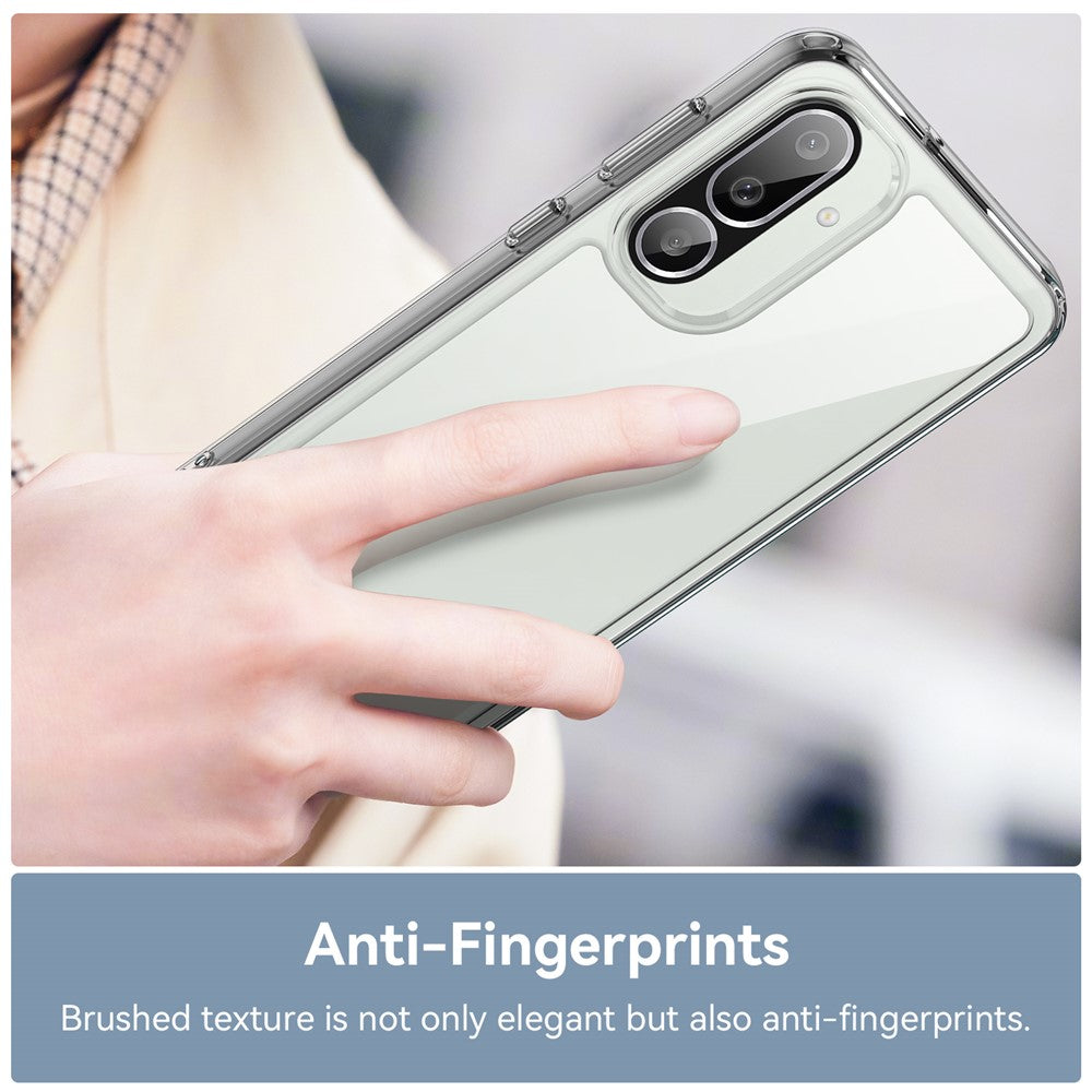 For Samsung Galaxy M56 5G / F56 5G Case TPU + Acrylic Protective Clear Phone Cover - Transparent