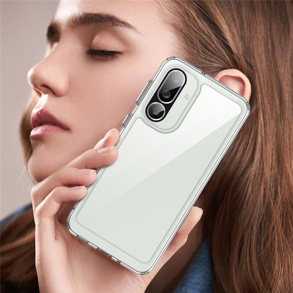 For Samsung Galaxy M56 5G / F56 5G Case TPU + Acrylic Protective Clear Phone Cover - Transparent