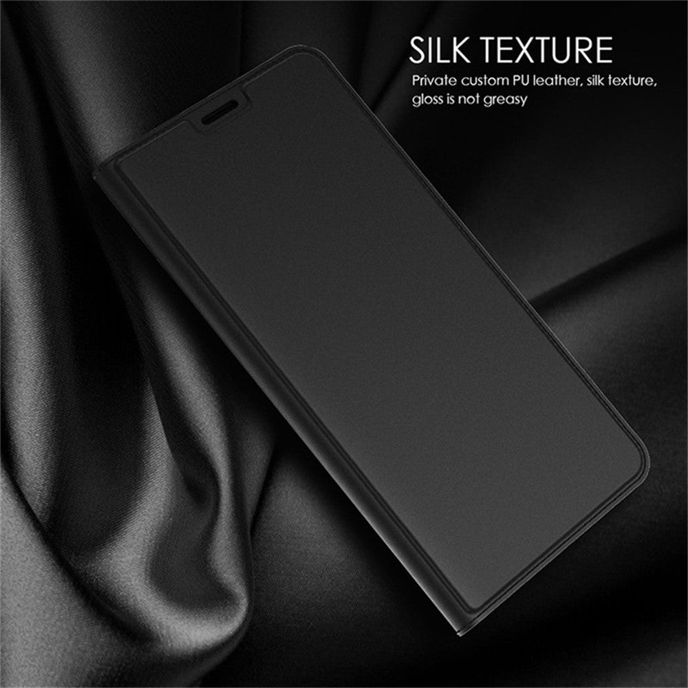 For Oppo Reno14 5G (Global) Case PU Leather Phone Cover with Card Holder Stand - Black
