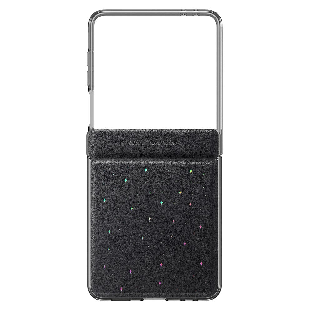 DUX DUCIS STEX Series For Samsung Galaxy Z Flip7 5G Case Star Pattern PU Leather + PC Phone Cover