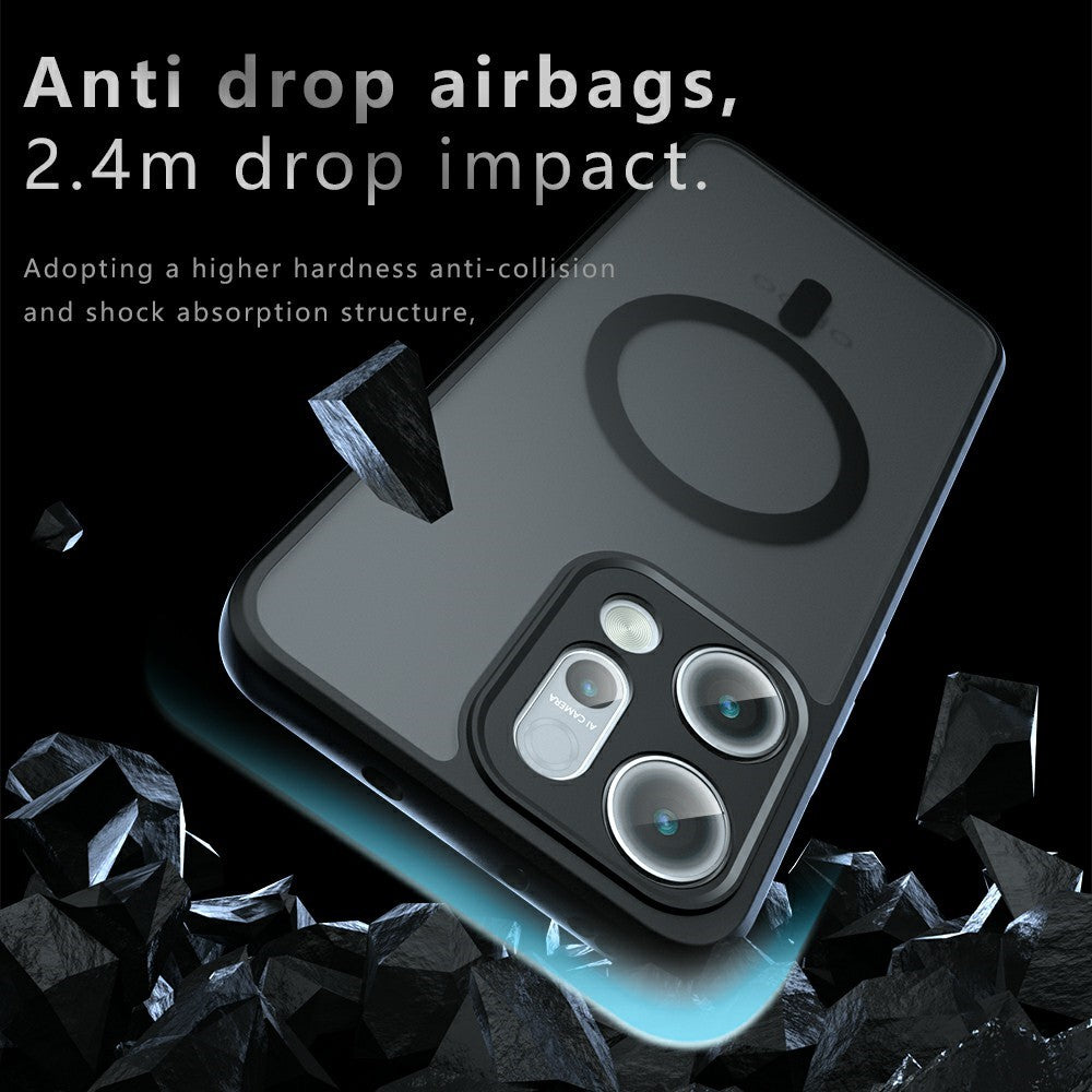 For Oppo Reno14 Pro 5G (Global) Case Compatible with MagSafe TPU+PC Matte Phone Cover