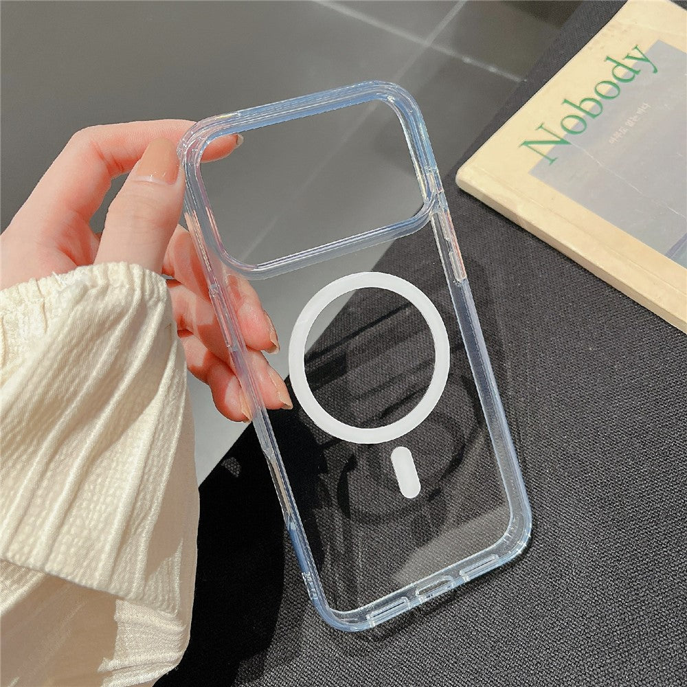 For iPhone 17 Pro Max Case Compatible with MagSafe TPU Acrylic 2.5mm Clear Phone Cover