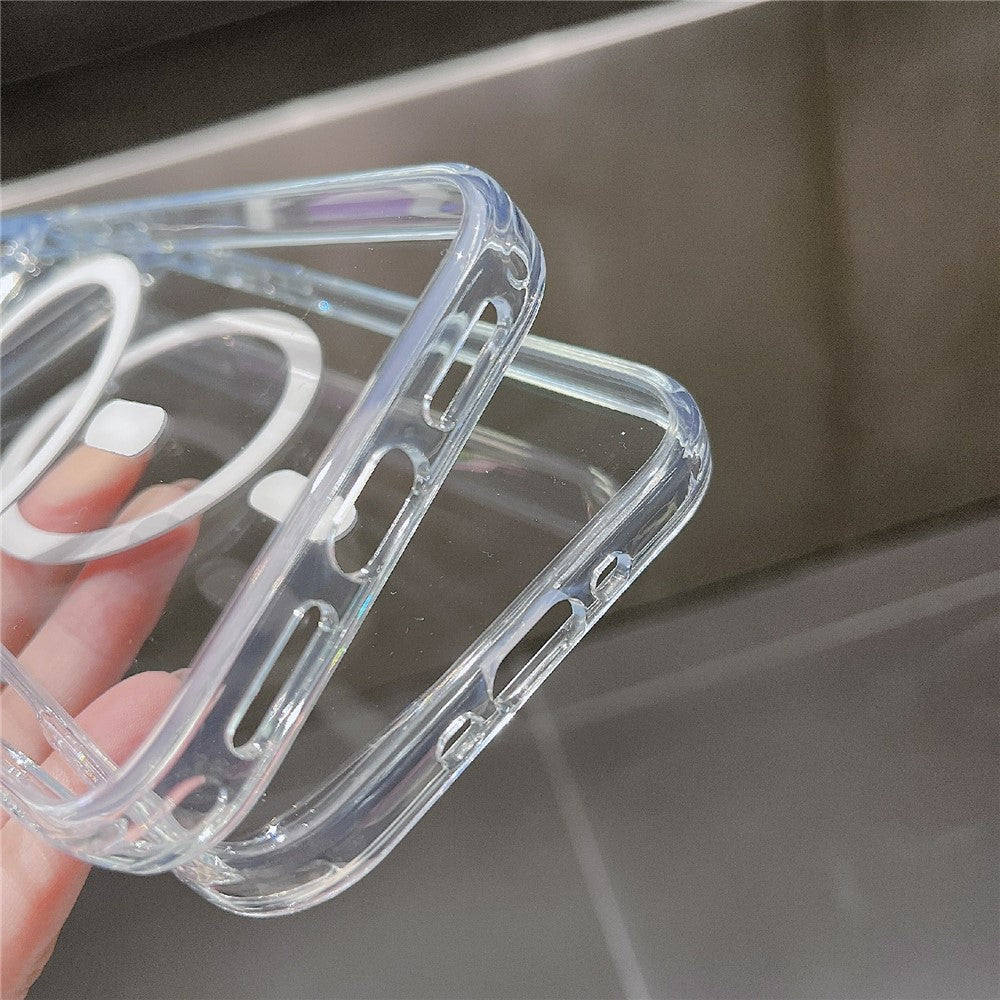 For iPhone 17 Pro Max Case Compatible with MagSafe TPU Acrylic 2.5mm Clear Phone Cover