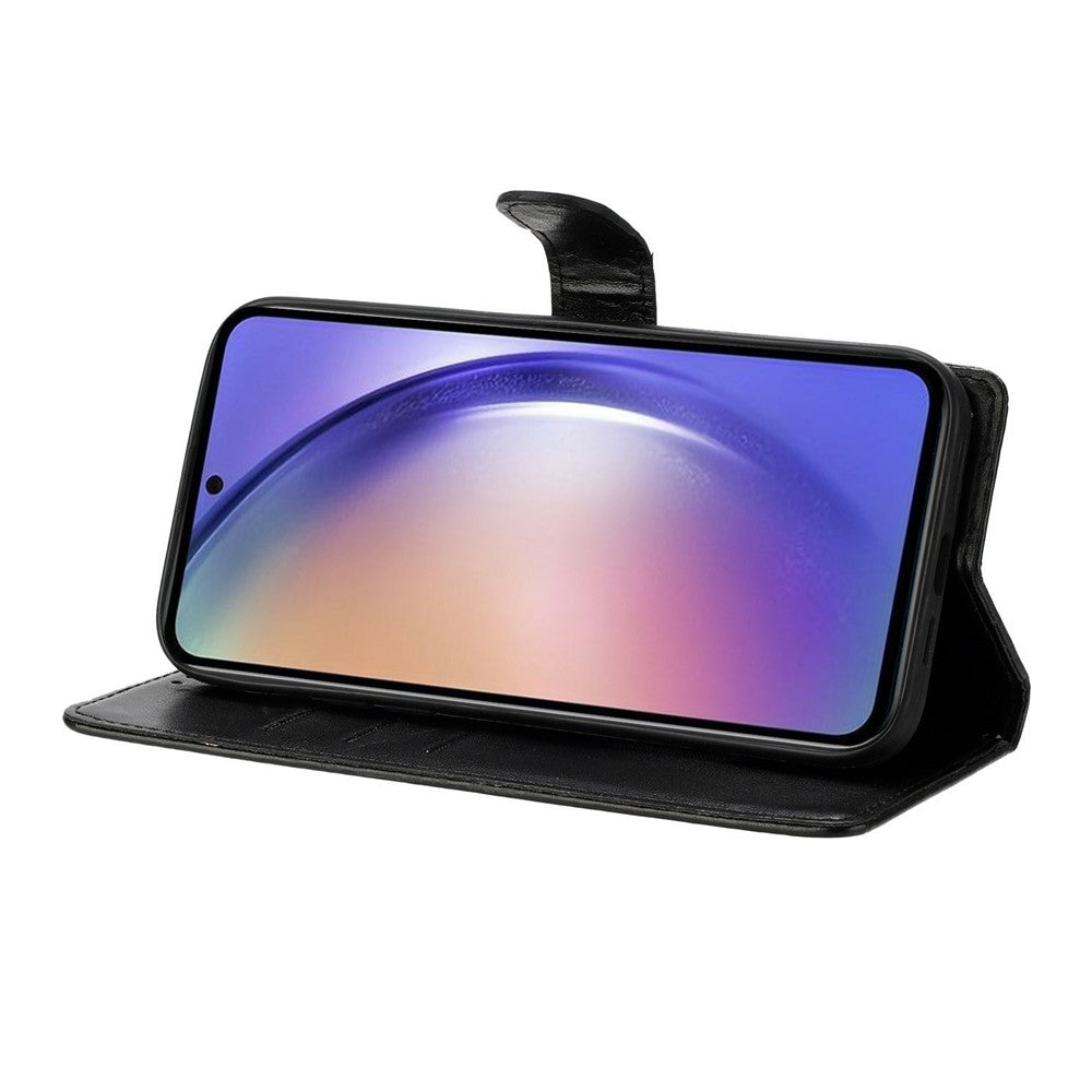 For Oppo Reno14 Pro 5G (Global) Wallet Case Glitter Anti-Scratch Leather Stand Phone Cover with Strap - Black