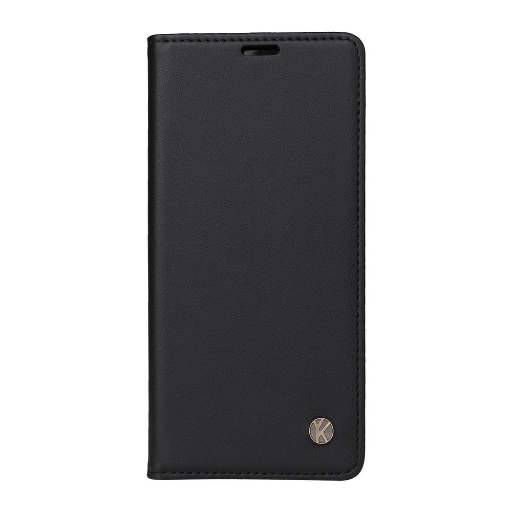For iPhone 17 Pro Max Phone Cases YIKATU Magnetic Closure PU Leather Mobile Cover - Black