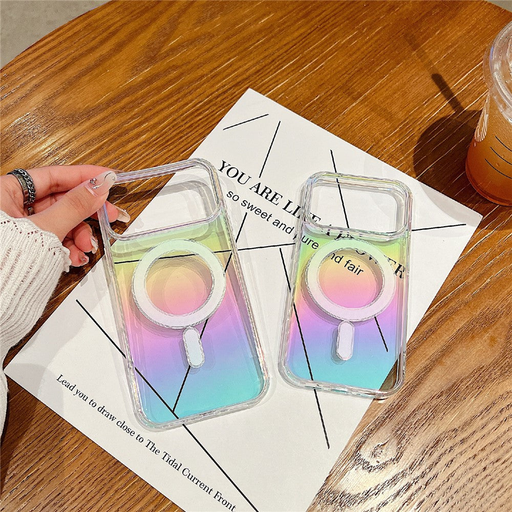 For iPhone 17 Pro Max Case Compatible with MagSafe Acrylic + TPU Gradient Phone Cover