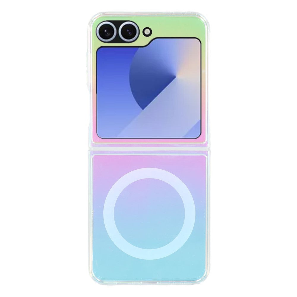 For Samsung Galaxy Z Flip7 FE 5G / Z Flip6 5G Case Compatible with MagSafe Acrylic + TPU Gradient Phone Cover