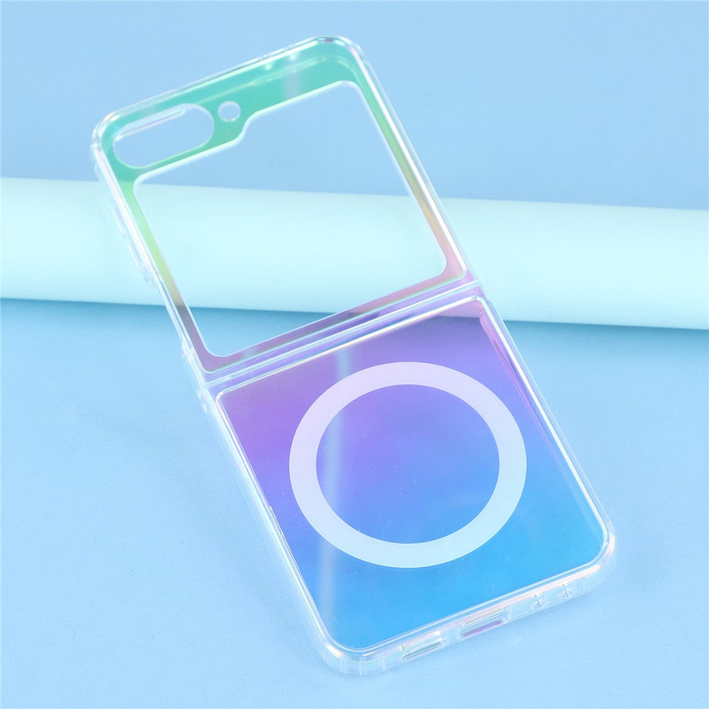 For Samsung Galaxy Z Flip7 FE 5G / Z Flip6 5G Case Compatible with MagSafe Acrylic + TPU Gradient Phone Cover