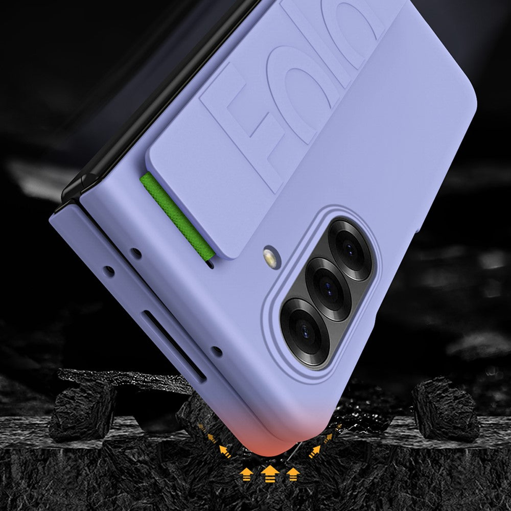 For Samsung Galaxy Z Fold7 5G Case Wristband Rubberized Hard PC Phone Cover - - White