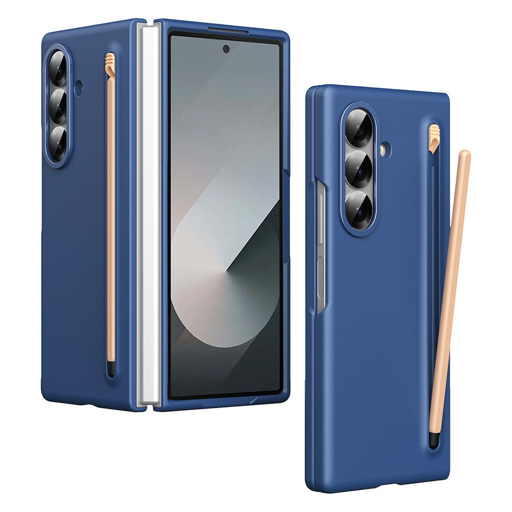 For Samsung Galaxy Z Fold7 5G Case Hard PC Phone Cover with Stylus - Sapphire