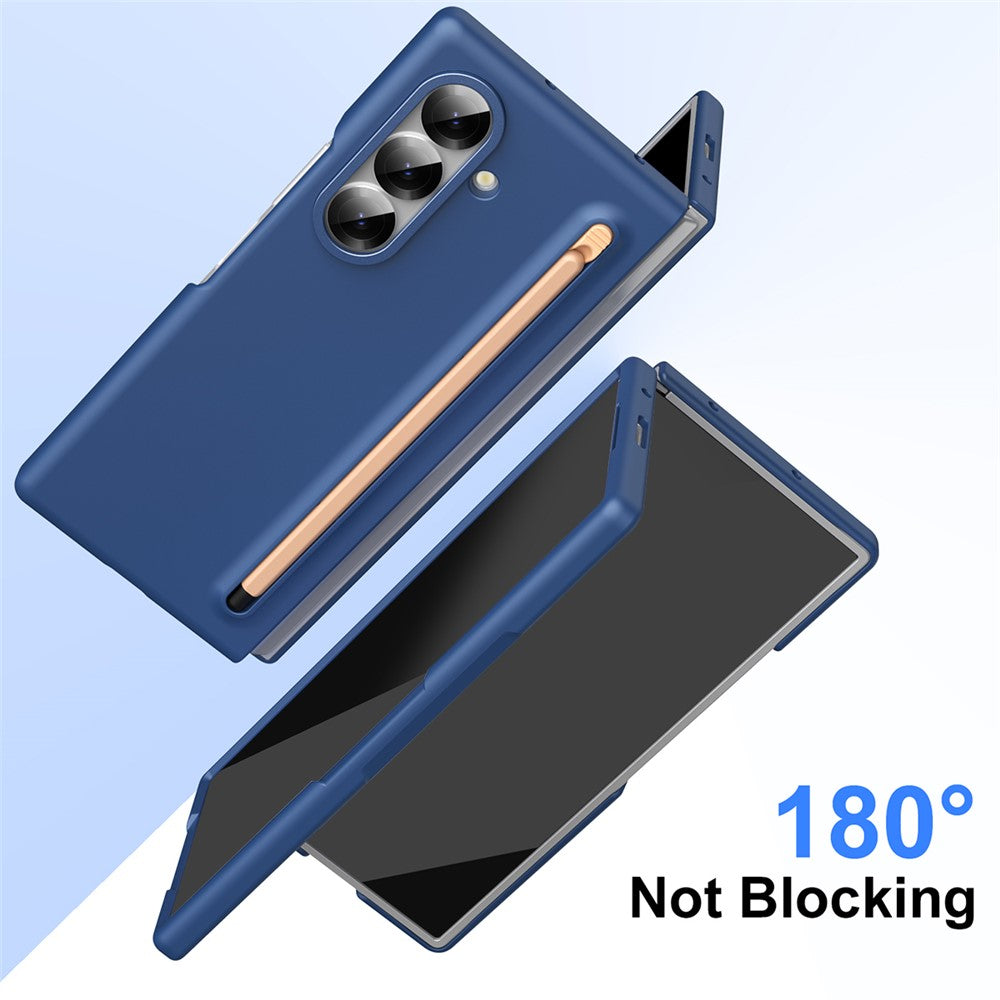For Samsung Galaxy Z Fold7 5G Case Hard PC Phone Cover with Stylus - Sapphire
