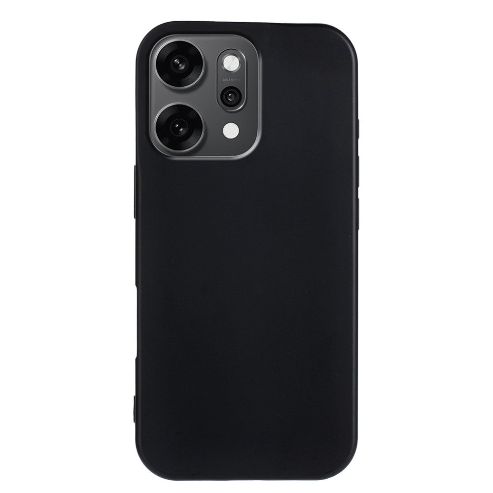 For Oppo Reno14 Pro 5G (China) / Oppo Reno14 Pro 5G (Global) TPU Case Soft Matte Anti-fingerprint Phone Back Cover - Black