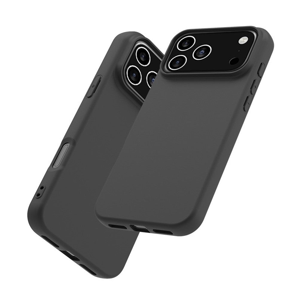 For iPhone 17 Pro Max Case Soft Matte Back TPU Black Phone Cover , Large Cutout