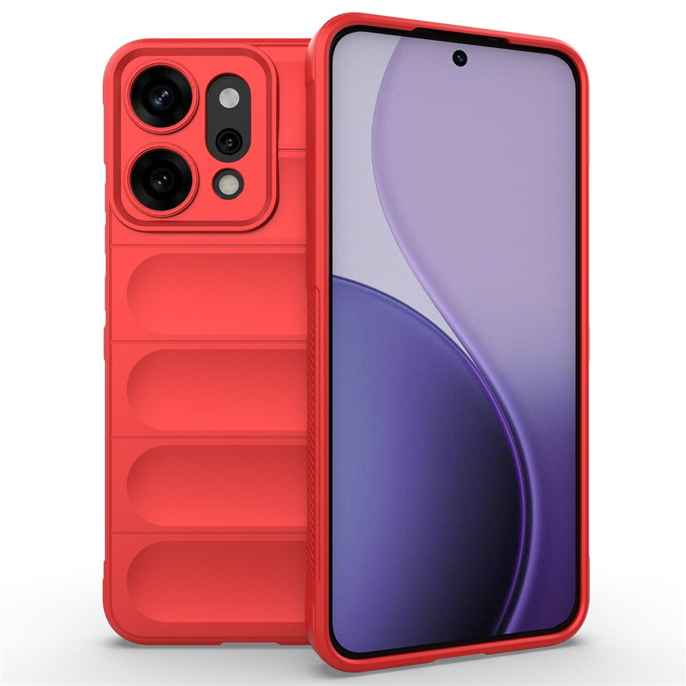 For Oppo Reno14 Pro 5G (Global) Case Anti-Drop Soft TPU Rugged Phone Back Cover - Red