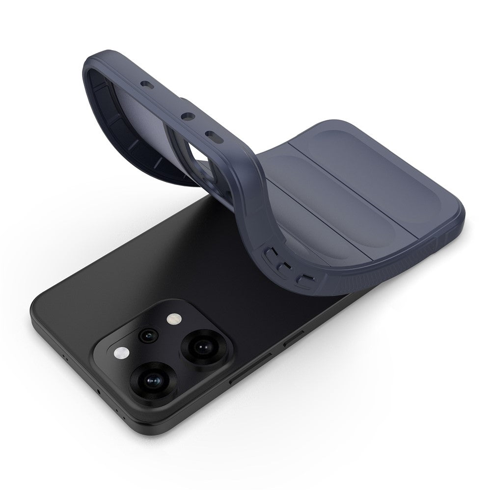 For Oppo Reno14 Pro 5G (Global) Case Anti-Drop Soft TPU Rugged Phone Back Cover - Dark Blue