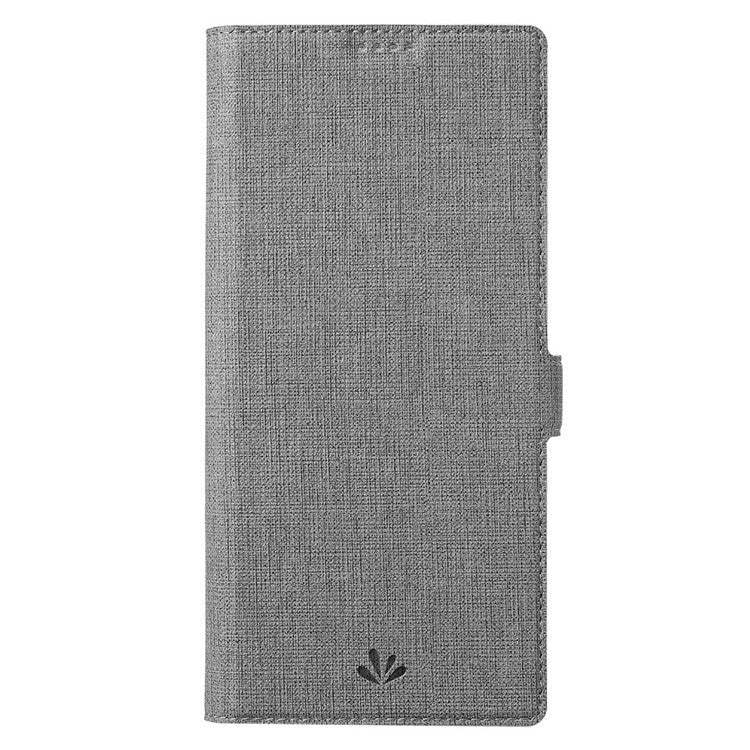 VILI K Series Stand Wallet Phone Cover for Google Pixel 7 5G, Double Magnetic Clasp PU Leather Shockproof Case - Grey