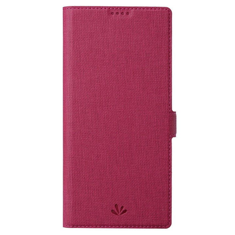 VILI K Series Stand Wallet Phone Cover for Google Pixel 7 5G, Double Magnetic Clasp PU Leather Shockproof Case - Rose