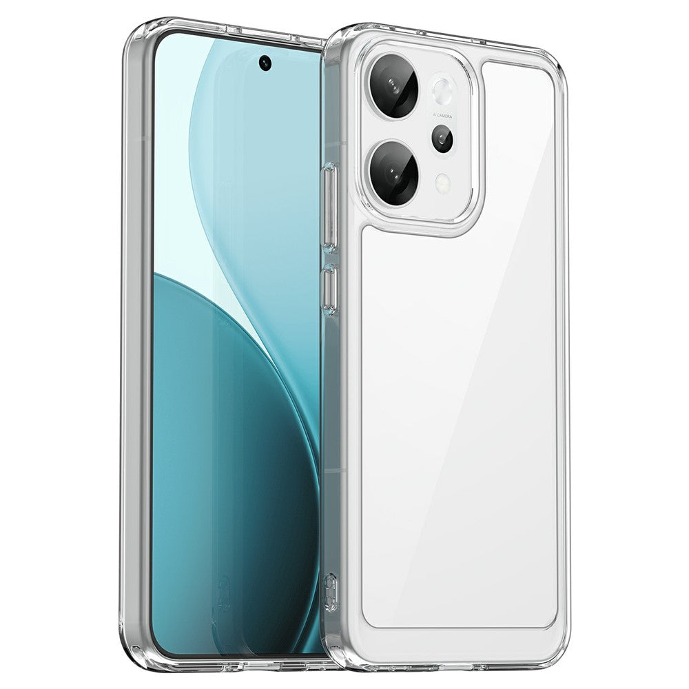 For Oppo Reno14 Pro 5G (Global) Case TPU + Acrylic Protective Clear Phone Cover - Transparent