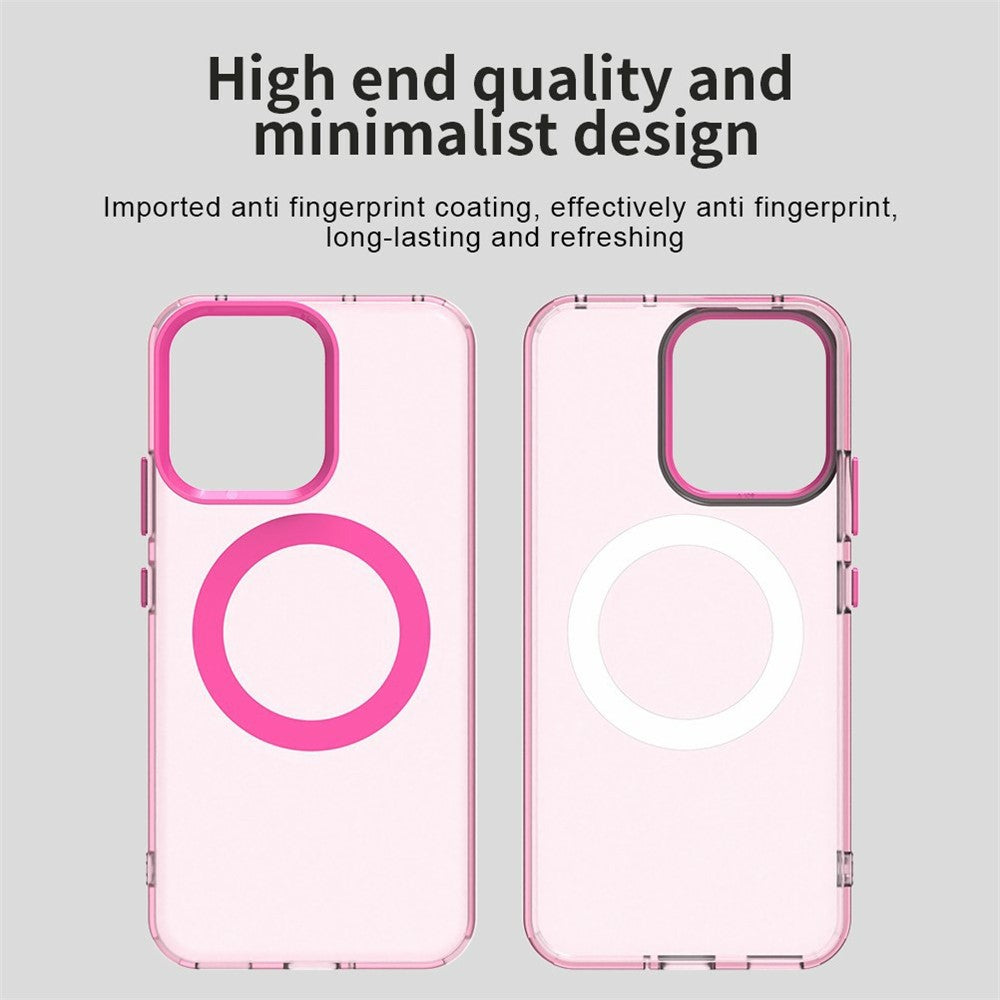 For Oppo Reno14 5G (Global) Case Compatible with MagSafe Anti Drop Hybrid Phone Back Cover - Red