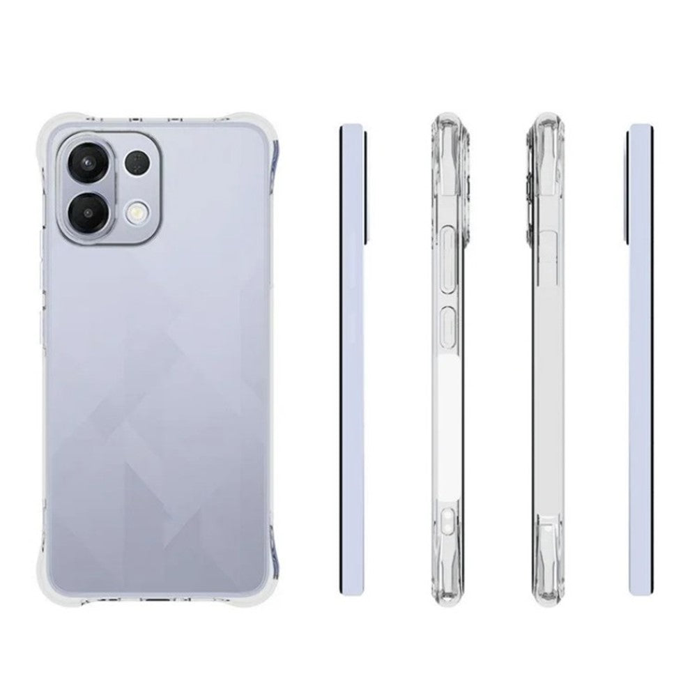 For Oppo K13 5G Clear TPU Case WANLONFENG TM Series 2.0mm Phone Back Cover - Transparent
