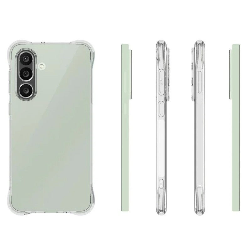 For Samsung Galaxy M56 5G Clear TPU Case WANLONFENG TM Series 2.0mm Phone Back Cover - Transparent