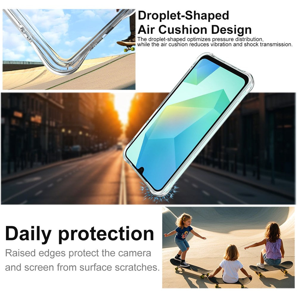 IMAK For Samsung Galaxy A17 5G Case TPU Phone Cover Airbag Shockproof Protection - Transparent