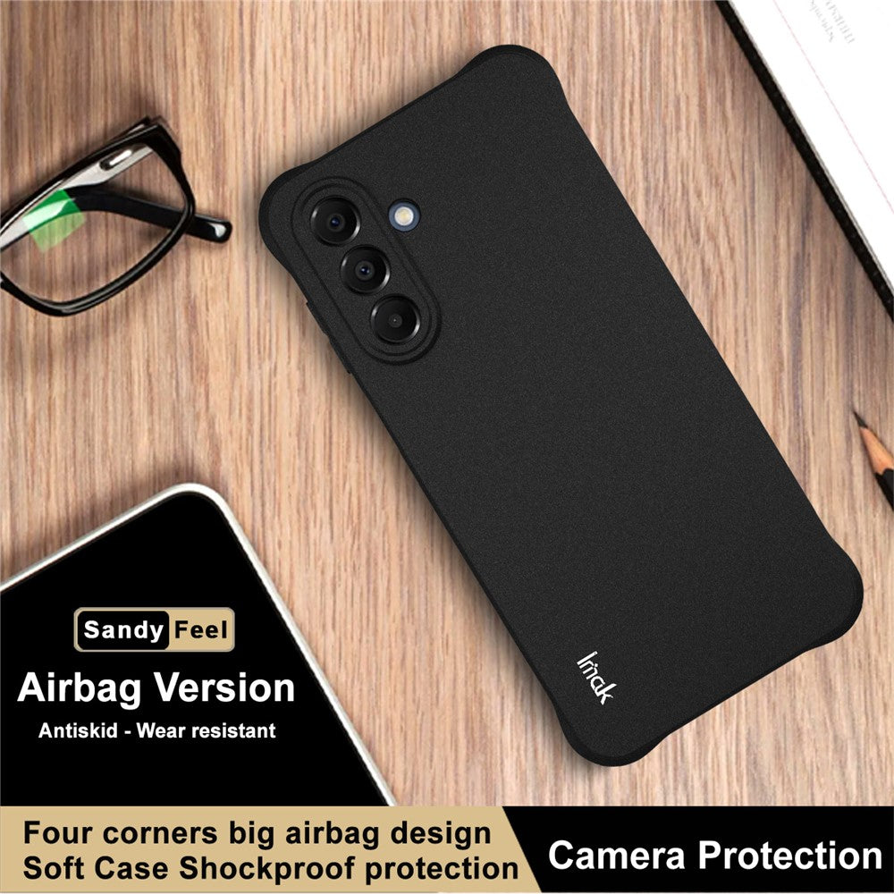 IMAK For Samsung Galaxy A17 5G Case TPU Phone Cover Airbag Shockproof Protection - Matte Black