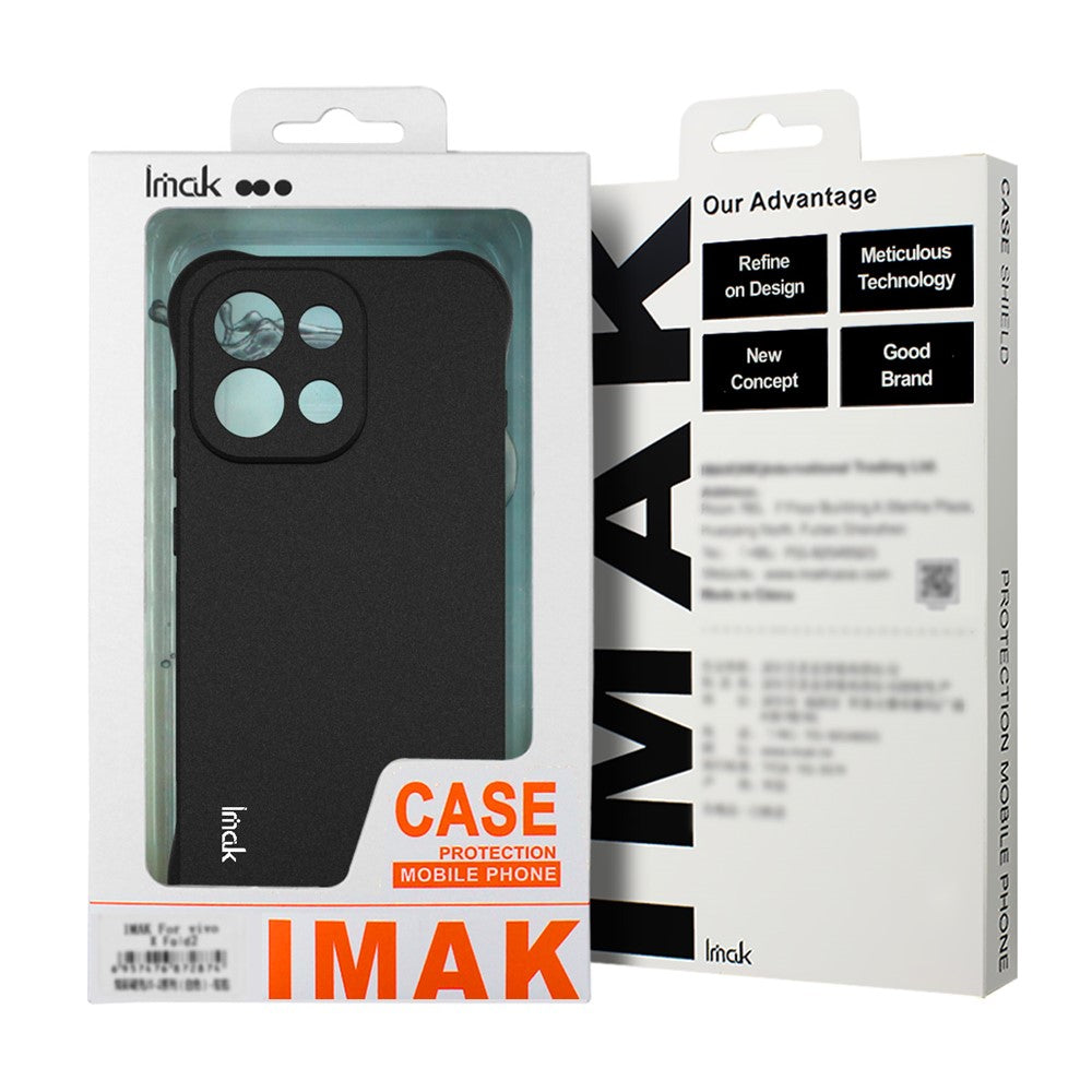 IMAK For Samsung Galaxy A17 5G Case TPU Phone Cover Airbag Shockproof Protection - Matte Black
