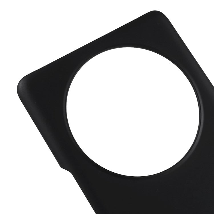 For Honor X40 5G / X9a 5G / Magic5 Lite 5G Anti-fingerprint Mobile Phone Case Rubberized Glossy Hard PC Anti-fading Cell Phone Cover - Black