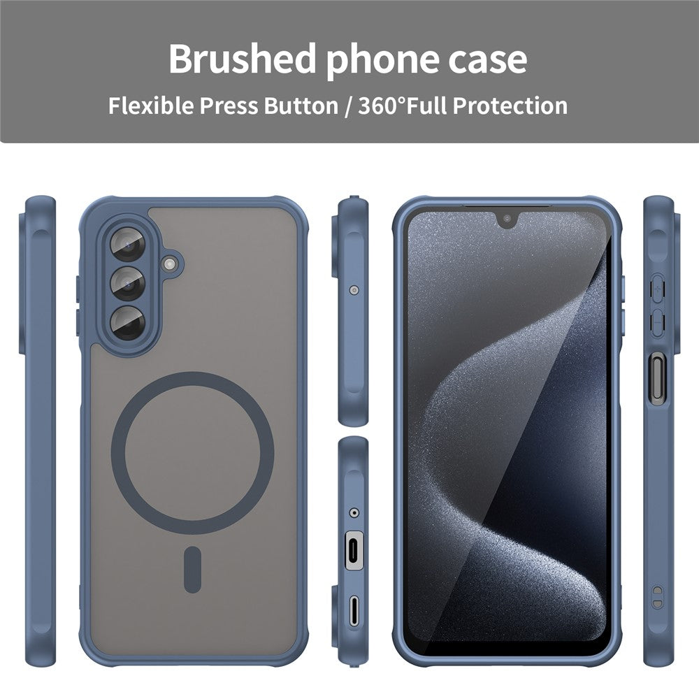 For Samsung Galaxy A17 5G Case Compatible with MagSafe Anti Drop PC + TPU Phone Cover - Blue