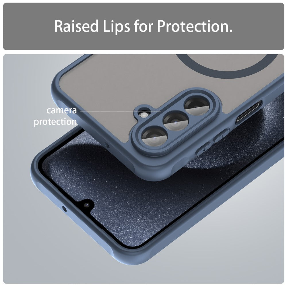 For Samsung Galaxy A17 5G Case Compatible with MagSafe Anti Drop PC + TPU Phone Cover - Blue