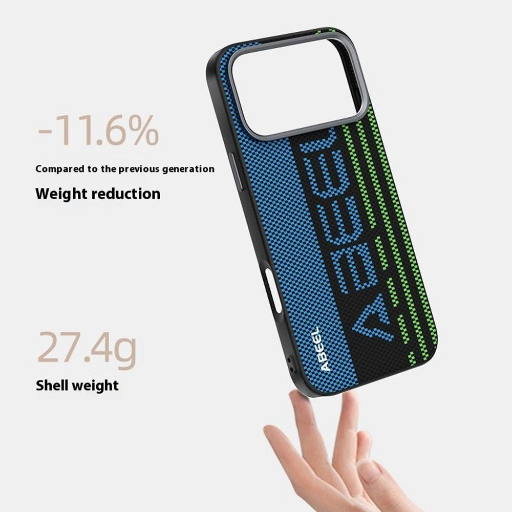 ABEEL For iPhone 17 Pro Max Case Compatible with MagSafe Printed PC TPU Aluminum Alloy Leather Phone Cover - Outstanding No. 1