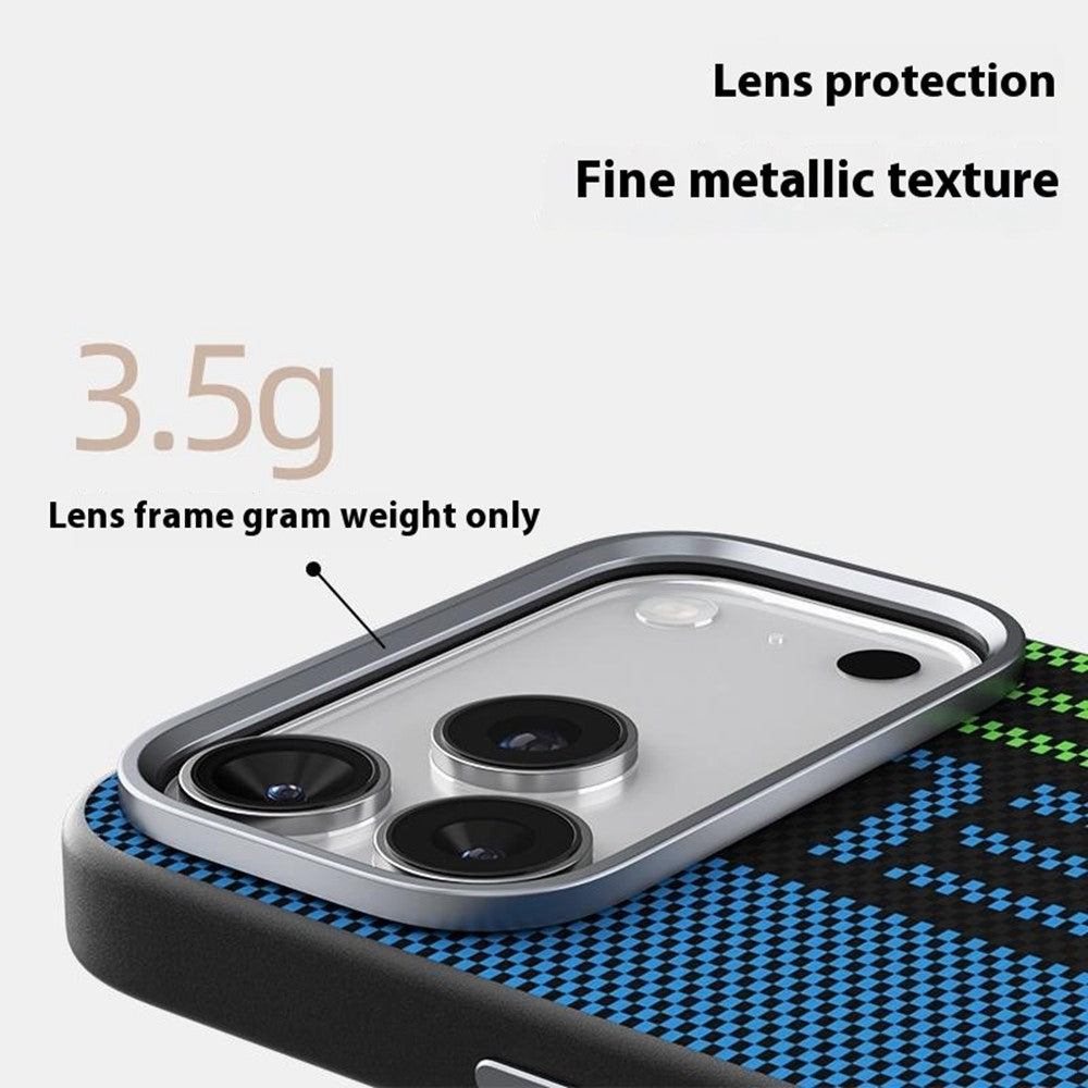 ABEEL For iPhone 17 Pro Max Case Compatible with MagSafe Printed PC TPU Aluminum Alloy Leather Phone Cover - Outstanding No. 1