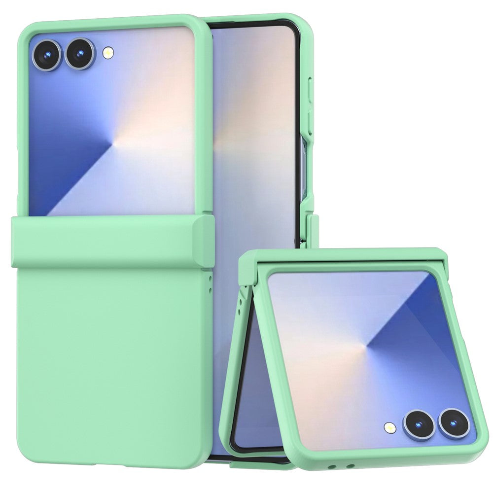 ABEEL For Samsung Galaxy Z Flip7 5G Case Skin Feel PC Phone Cover with Hinge Protection - Light Green