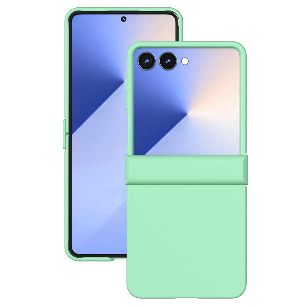 ABEEL For Samsung Galaxy Z Flip7 5G Case Skin Feel PC Phone Cover with Hinge Protection - Light Green