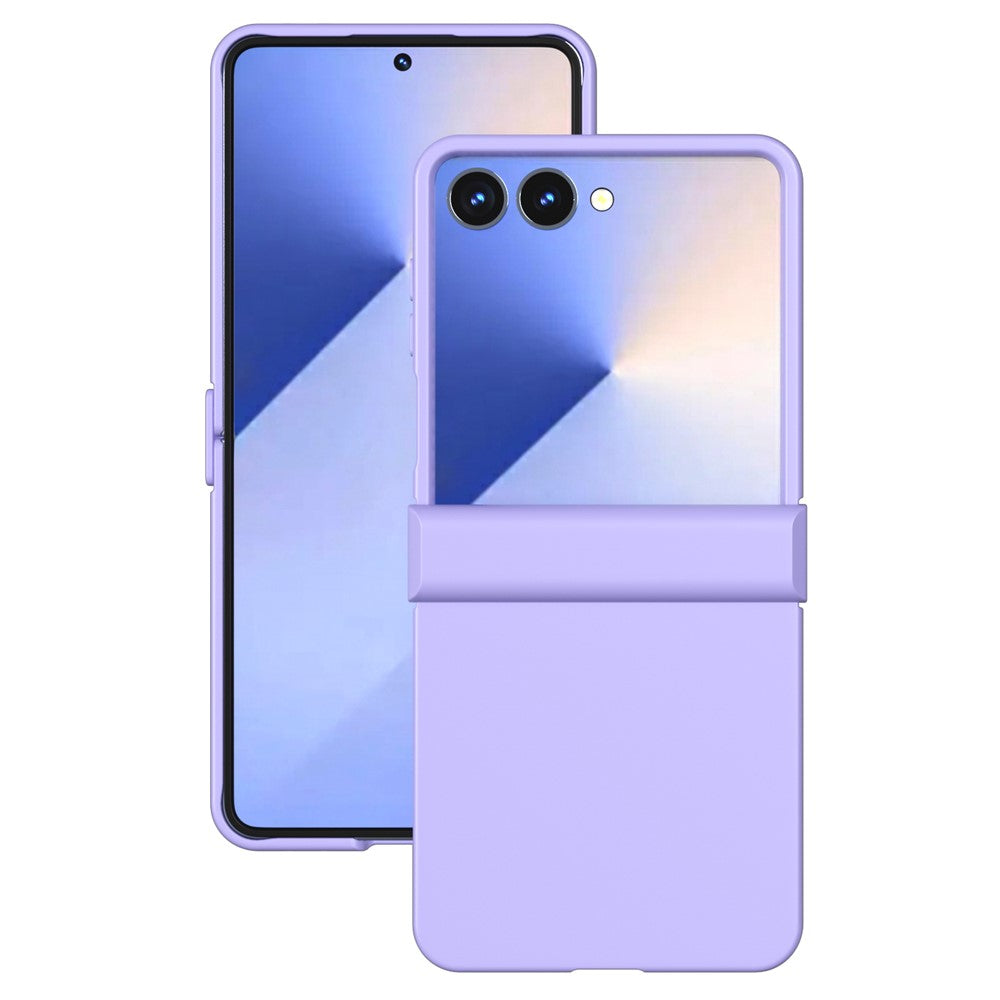 ABEEL For Samsung Galaxy Z Flip7 5G Case Skin Feel PC Phone Cover with Hinge Protection - Purple